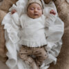 newborn set hartjes - geboorte pakje hartjes - eerste pakje hartjes - babybroekje hartjes - babymutsje hartjes - geboortepakje meisje - meisjes babykleding