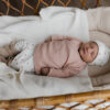 Combi set | Broekje + mutje rib bloem pink clay - Afbeelding 2