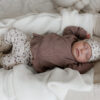Combi set | Broekje + mutsje purple flowers - Afbeelding 3