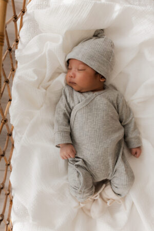 boxpakje grijs - boxpakje dubbele rib - boxpakje jongen - boxpakje baby