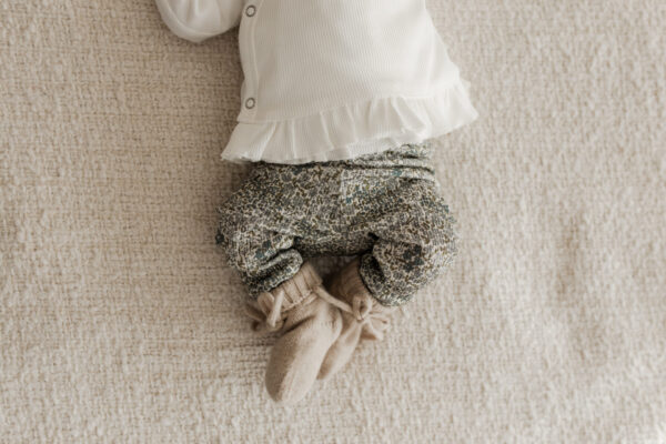 Broekje | Rib blossom blauw