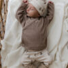combi set rib mini beertjes - babykleding beertjes - babykleding beer - babybroekje beertjes - geboorte pakje jongen - newborn kleding - babymutsje beertjes - babymutsje beer