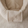 Babynestje | Rib & bamboe beige - Afbeelding 3