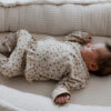 Overslagshirt ruffle | Beige bloemen - Afbeelding 3
