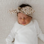 Haarband | Beige bloemen