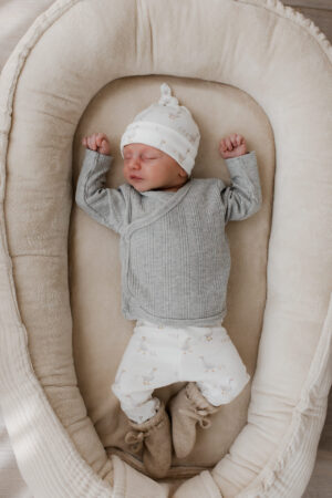 overslagshirt grijs - overslagshirt rib jongen - overslagshirt rib grijs