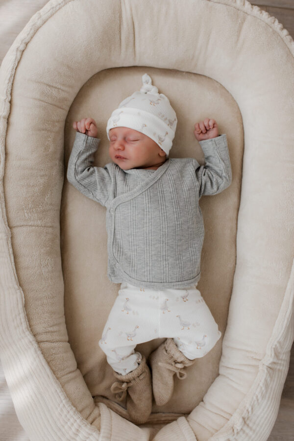overslagshirt grijs - overslagshirt rib jongen - overslagshirt rib grijs