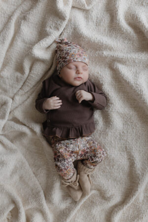 overslagshirt ruffle dark mauve