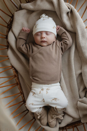 Combi set | Broekje + mutsje | Rib walvis