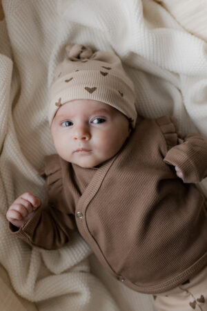 Mutsje | Rib hartjes naturel