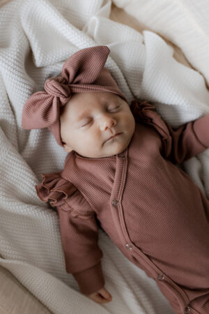 Haarbandje | Rib pink clay